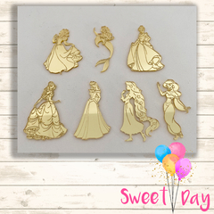 Aplique Princesas Disney 6 cm ( 05 unidades) - comprar online