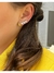 Brinco Ear Cuff Corações Citrino na internet