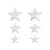Brinco Trio Estrelas Lisas - comprar online