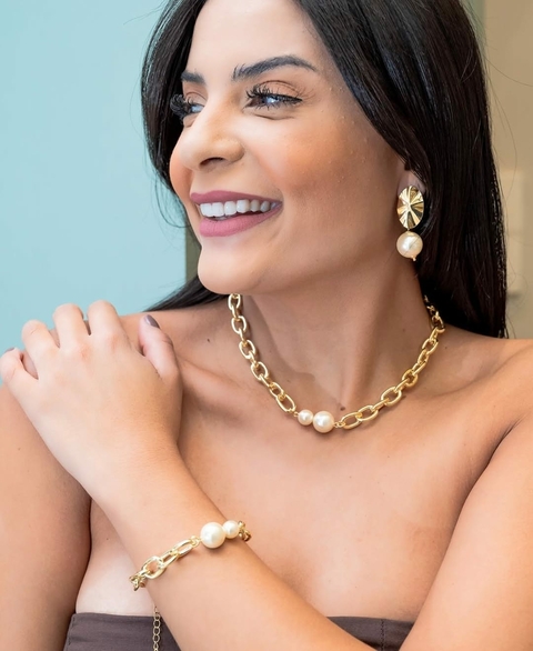 Pulseira Cartier Pérola Luxo