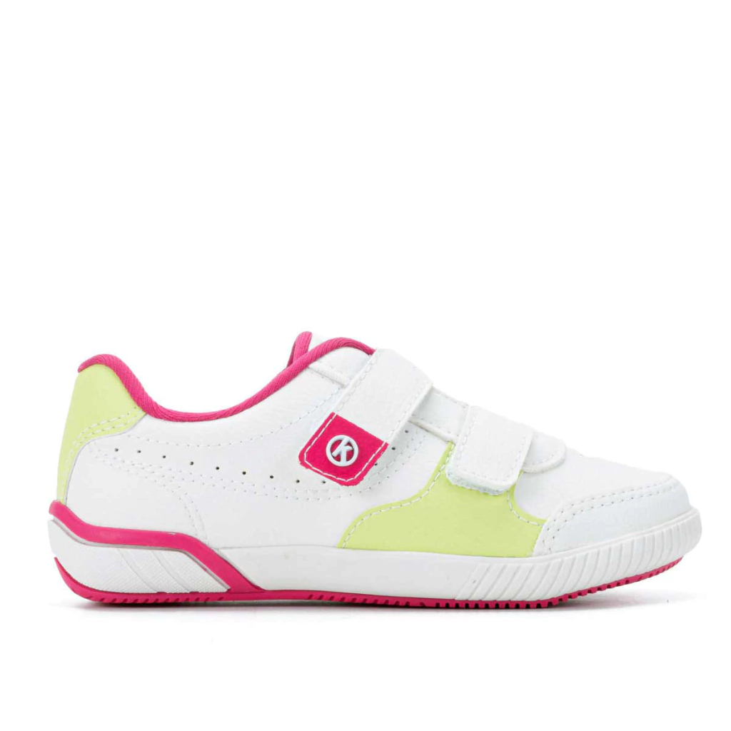 TENIS KOLOSH INFANTIL MENINA HADES OFF WHITE/ABACATE/MAGENTA