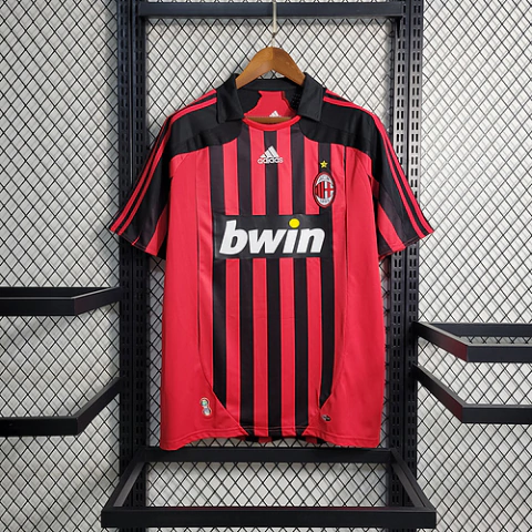 Camisa do Milan I 07/08 s/n° Vermelha - Retro Adidas Masculina