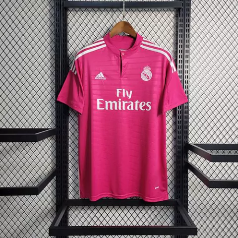 Camisa Retro do Real Madrid - 14/15 Rosa