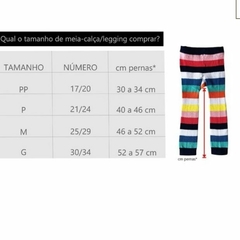 Meia-Calça Legging College Vermelha - loja online
