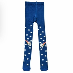 Meia-Calça Estrela Cadente Azul