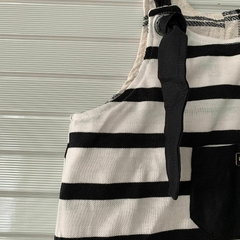 Vestido Dupla Face Xadrez + Listras - Nuvem Coração
