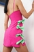 vestido Sophia pink com laços verde - comprar online