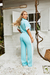 CONJUNTO BICOLOR AZUL EM ALFAIATARIA - EtiquetaFashionStore