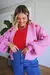 Cardigan de Trico Strawberries - ROSA