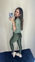 Cropped de tule - Verde oliva - comprar online