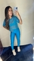 Cropped de tule - Verde turquesa na internet