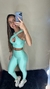 Conjunto Compressão Verde Menta - Top Rio - comprar online