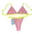 Biquini marquinha - Rose-amarelo neon