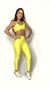 Conjunto Compressão Amarelo Girassol - Top Beach