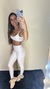 Conjunto Compressão Branco - Top Beach - loja online