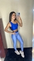 Conjunto Compressão Bicolor Azul Royal/ Azul bebê - Top Malu - comprar online