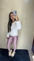 Blusa corta-vento forrada com capuz - Branca - comprar online