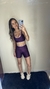 Conjunto Short Compressão Açaí + Lilás chá - Top Maitê na internet