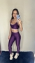 Conjunto Compressão Açaí + Lilás chá - Top Maitê - Use Carvalho 