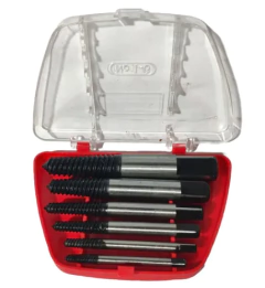 Kit Extrator Saca Parafuso Quebrado 3 A 25 mm 6 Peças Estojo - Eda