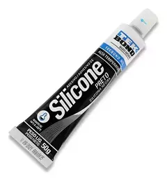Silicone Acético Alta Temperatura 50Gr Preto - Tekbond