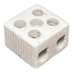 Conector Bipolar de Louça 16mm² 30a 600v 2 polos ou 6a 250v 2 polos