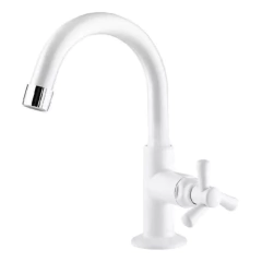 Torneira Bica Móvel Mesa Wc Branca Pacific 1190903 - Viqua - comprar online