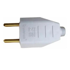 Plug macho 2p 10a 250v br 2062 - luster - comprar online