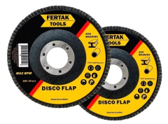 Disco De Lixa Flap 7 Pol 180Mm G80 Alúminio Ferro Aço Fertak - comprar online