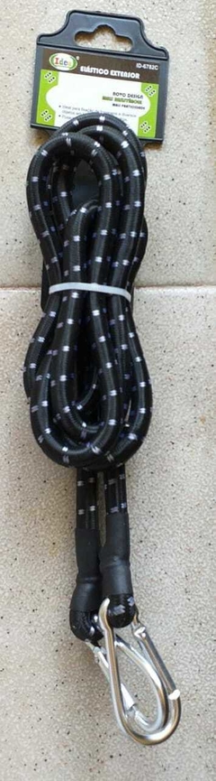 Extensor Corda Elástica gancho P/ bagageiro moto/bicicleta 1,8m x 10mm - comprar online