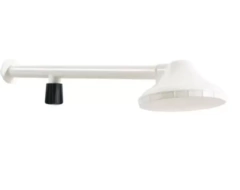 Chuveiro Ducha Fria 4" Com Registro Na Haste Branco - Plasbohn