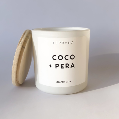 VELA COCO + PERA - FRASCO BRANCO