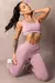 Conjunto top e legging Summertime Rose Gold com Emborrachado - comprar online