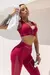 conjunto Runner Marsala com Tule