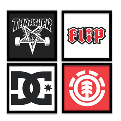 PLACAS COMPOSÊ SKATE 35x35 cm - comprar online