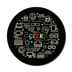 PLACA GEEK COLORS 30 CM