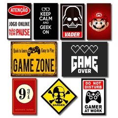 KIT 9 PLACAS GEEK 01 - comprar online