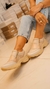 Zapatillas Doble Cierre Lateral Aleli Vison