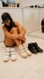 Imagen de Zapatillas Con Abrojo Coral Blanco