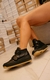 Zapatillas Con Abrojo Coral Negro - comprar online