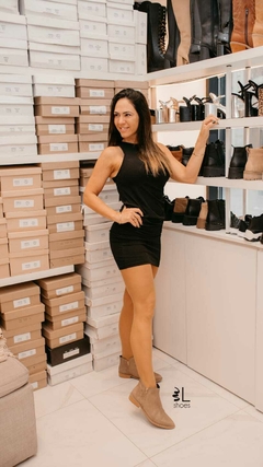 Agatha botitas Visón - marianLEDEStore