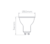 LAMPADA LED MR16 ECO 7W 36° 540LM - STELLA - Forlar