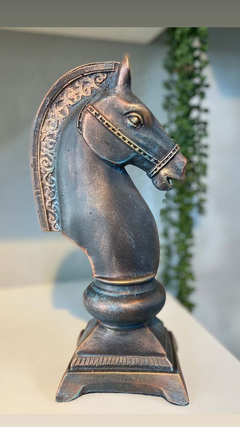 Estatueta rosto cavalo