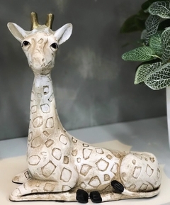 Girafa sentada