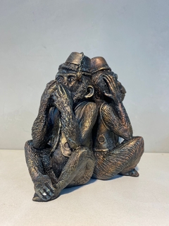 Estatueta macaco trio sabedoria na internet