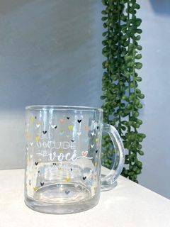 Imagem do Caneca vidro c/frase unitária 330ml