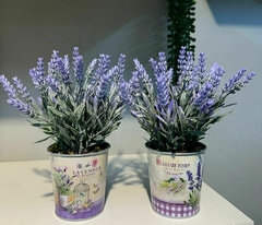 Arranjo lavanda no vaso lata - comprar online
