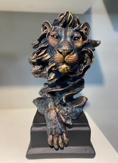 Estatueta leão cabeça