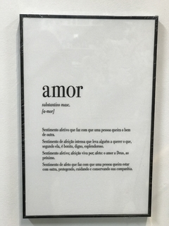 Quadro palavras e significado