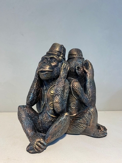 Estatueta macaco trio sabedoria